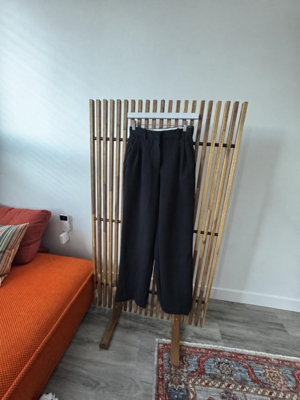 Aritzia Wilfred Black High Rise Wide Leg Trousers Size 0